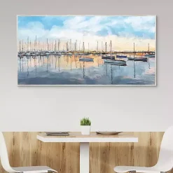 Kirklands Home Tranquil Harbor Framed Canvas Art Print Hot