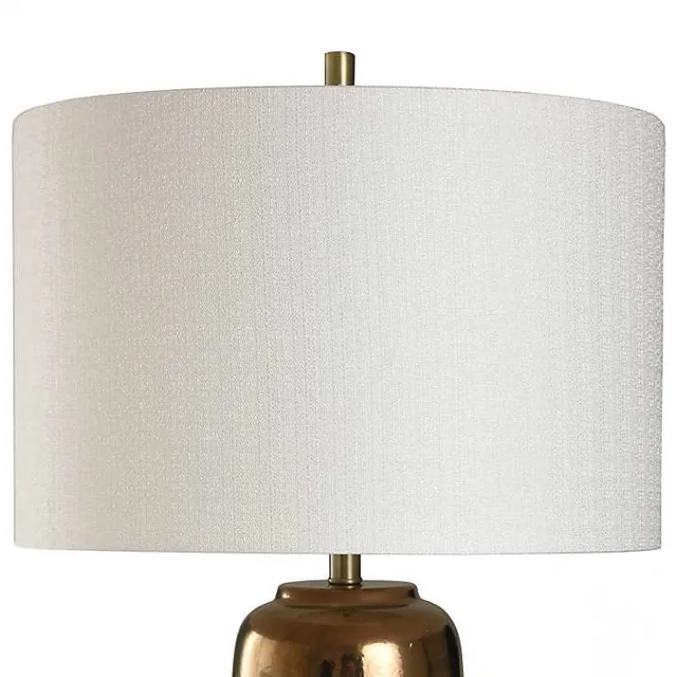 Kirklands Home Transitional Ceramic & Metal Table Lamp White Clearance