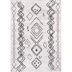 Kirklands Home Transitional Moroccan Washable Area Rug, 4x6 Best