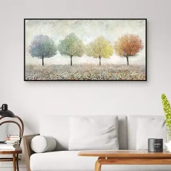 Kirklands Home Transitional Trees Framed Canvas Art Print Multi Sale