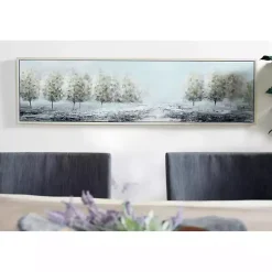 Kirklands Home Tree Line Landscape Framed Canvas Art Print