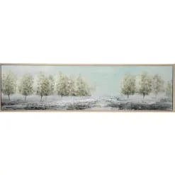 Kirklands Home Tree Line Landscape Framed Canvas Art Print