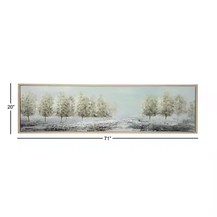 Kirklands Home Tree Line Landscape Framed Canvas Art Print