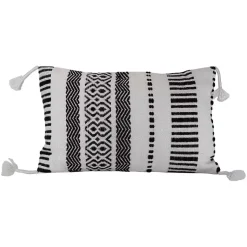 Kirklands Home Tribal Stripe Tassel Outdoor Lumbar Pillow Discount