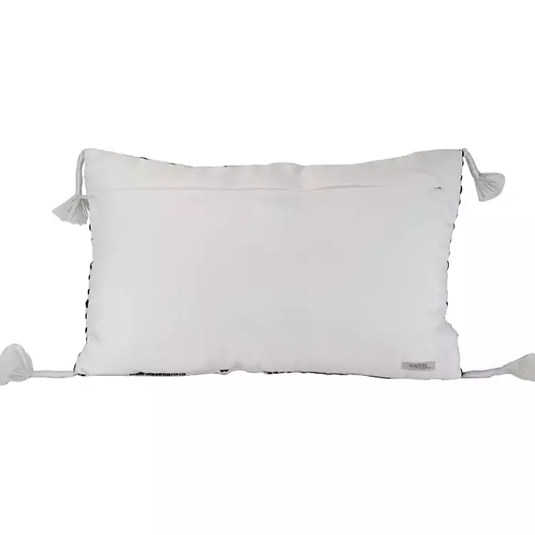 Kirklands Home Tribal Stripe Tassel Outdoor Lumbar Pillow Discount