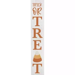 Halloween>Kirklands Home Trick or Treat Candy Corn Halloween Porch Board