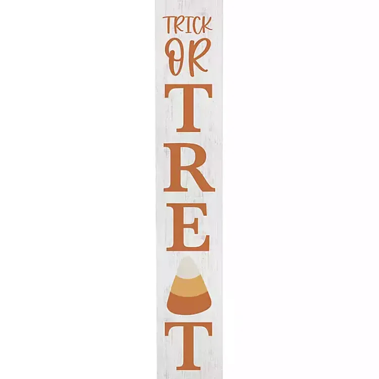 Halloween>Kirklands Home Trick or Treat Candy Corn Halloween Porch Board