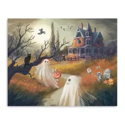 Halloween>Kirklands Home Trick or Treat Ghosts Canvas Art Print