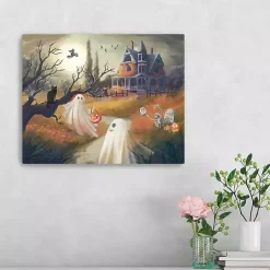 Halloween>Kirklands Home Trick or Treat Ghosts Canvas Art Print