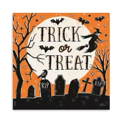 Halloween>Kirklands Home Trick or Treat Graveyard Canvas Art Print