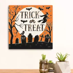 Halloween>Kirklands Home Trick or Treat Graveyard Canvas Art Print