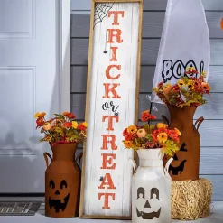 Halloween>Kirklands Home Trick or Treat Halloween Porch Board