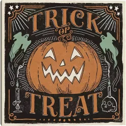 Halloween>Kirklands Home Trick or Treat Jack O' Lantern Canvas Art Print