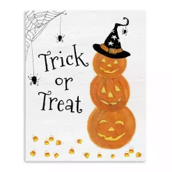 Halloween>Kirklands Home Trick or Treat Jack O' Lanterns Canvas Art Print