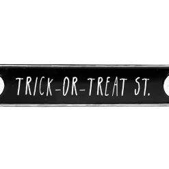 Halloween>Kirklands Home Trick or Treat Street Wall Plaque
