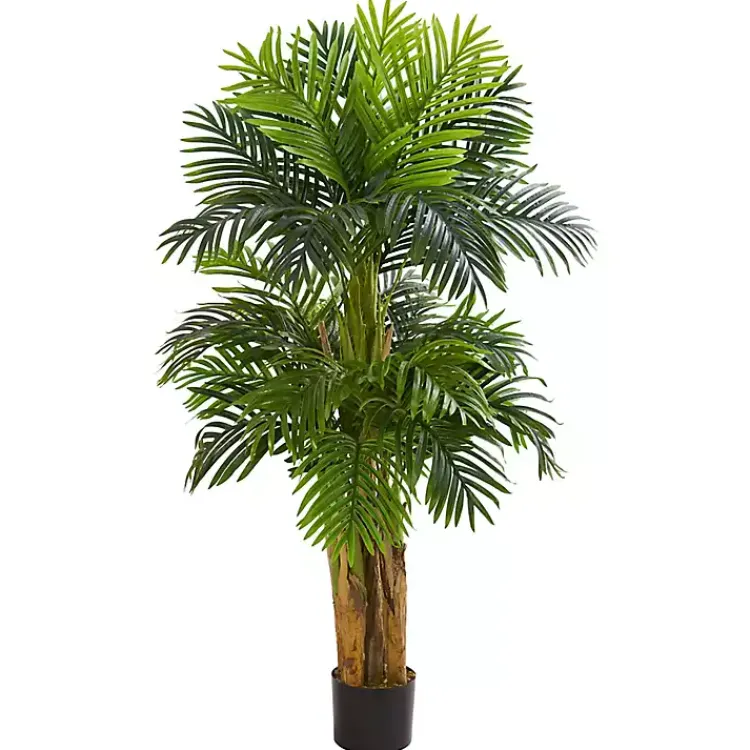 Trees & Topiaries>Kirklands Home Triple Areca Palm Tree, 5 ft.