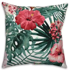 Kirklands Home Tropical Flowers Outdoor Pillow Best