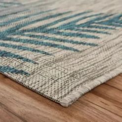 Kirklands Home Tropical Palms Captiva Outdoor Area Rug, 5x7 Sale