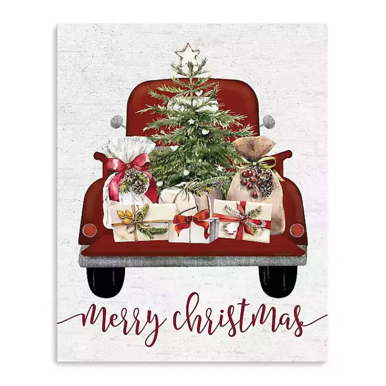 Christmas Art & Wall Decor>Kirklands Home Truck Full of Presents Canvas Art Print