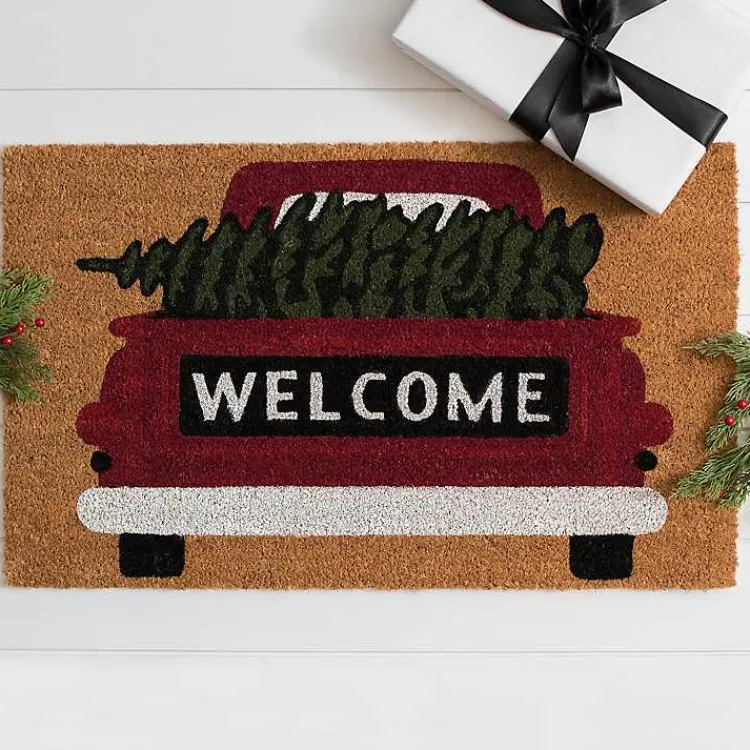 Kirklands Home Truck Welcome Doormat Best