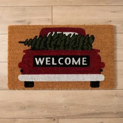 Kirklands Home Truck Welcome Doormat Best