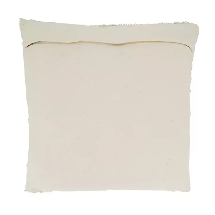 Pillows>Kirklands Home Tufted Geo Boarder Cotton Throw Pillow