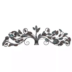Kirklands Home Turquoise Bronze Distressed Iron Vine Wall Plaque Brown Best