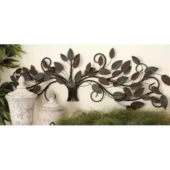 Kirklands Home Turquoise Bronze Distressed Iron Vine Wall Plaque Brown Best