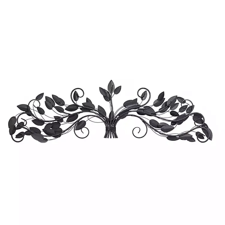 Kirklands Home Turquoise Bronze Distressed Iron Vine Wall Plaque Brown Best