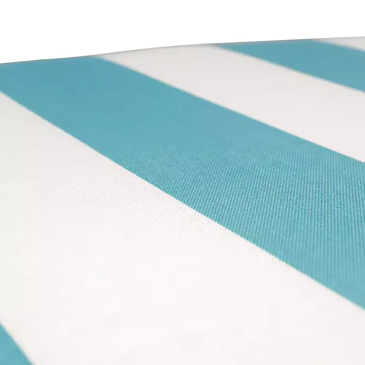 Kirklands Home Turquoise Cabana Stripes Outoor Chaise Cushion Discount