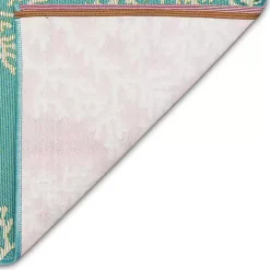 Kirklands Home Turquoise Coral Indoor/Outdoor Rug, 3x4 Hot
