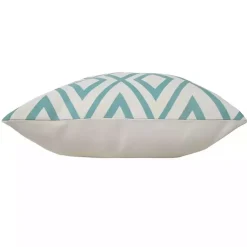 Kirklands Home Turquoise Geometric Diamond Outdoor Pillow Discount