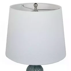 Kirklands Home Turquoise Glass Table Lamps, Set of 2 White Best