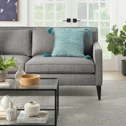 Kirklands Home Turquoise Knotted Tassel Outdoor Throw Pillow Blue Sale