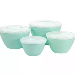 Kirklands Home Turquoise Martha Stewart 8-pc. Storage Bowls Blue Hot