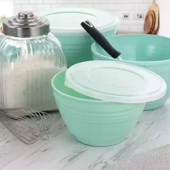 Kirklands Home Turquoise Martha Stewart 8-pc. Storage Bowls Blue Hot