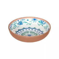 Kirklands Home Turquoise Melamine Rio Ceral Bowls, Set of 6 New