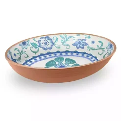 Kirklands Home Turquoise Melamine Rio Serving Bowl New