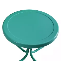 Kirklands Home Turquoise Metal Outdoor Side Table Blue Online