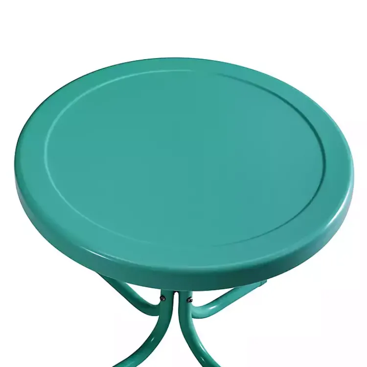 Kirklands Home Turquoise Metal Outdoor Side Table Blue Online