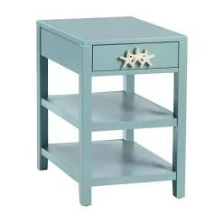 Kirklands Home Turquoise Starfish Accent Table Blue Discount