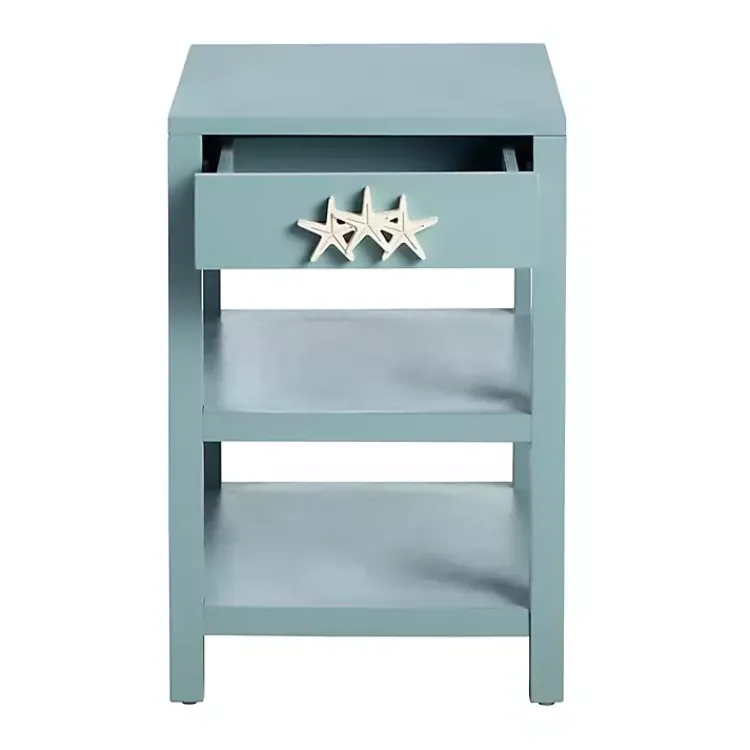 Kirklands Home Turquoise Starfish Accent Table Blue Discount