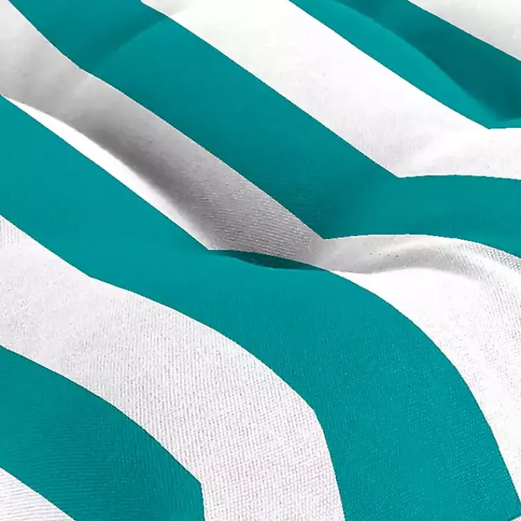 Kirklands Home Turquoise Stripes Outdoor Chair Cushions, Set of 2 Blue Clearance