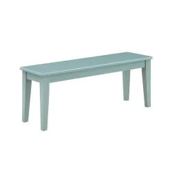 Kirklands Home Turquoise Wood Classic Farmhouse Bench Blue Sale