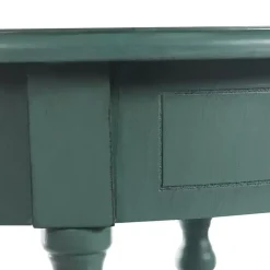 Kirklands Home Turquoise Wood Oval Emily Accent Table Blue Best