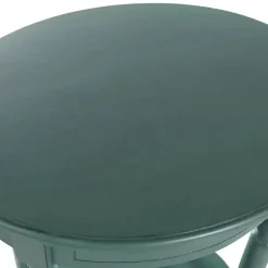 Kirklands Home Turquoise Wood Oval Emily Accent Table Blue Best