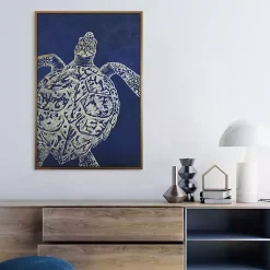 Kirklands Home Turtle Sea Creature Framed Art Print