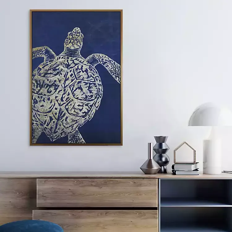 Kirklands Home Turtle Sea Creature Framed Art Print