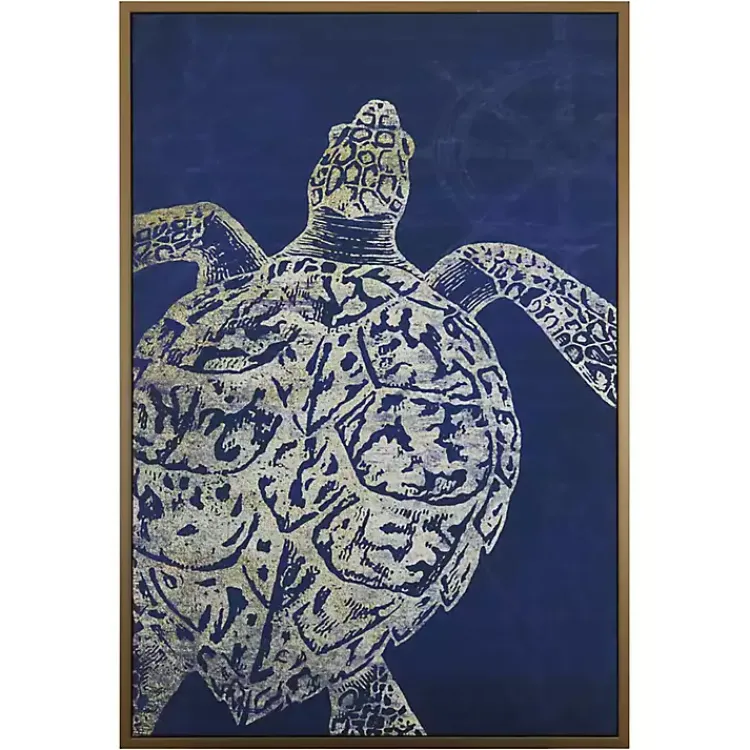 Kirklands Home Turtle Sea Creature Framed Art Print