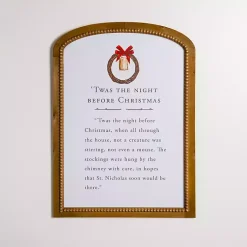 Christmas Art & Wall Decor>Kirklands Home Twas the Night Before Christmas Wall Plaque